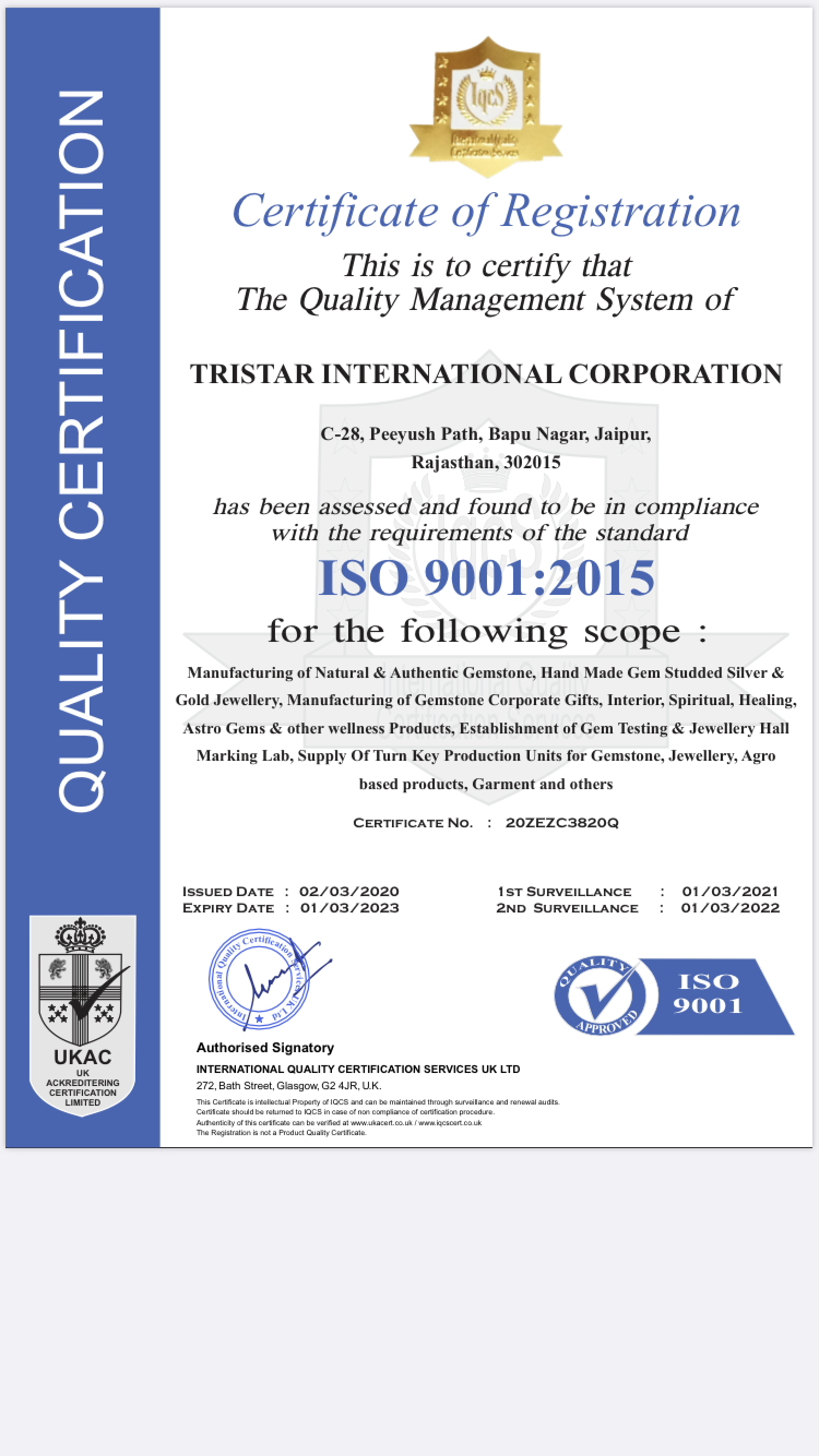 iso certificate